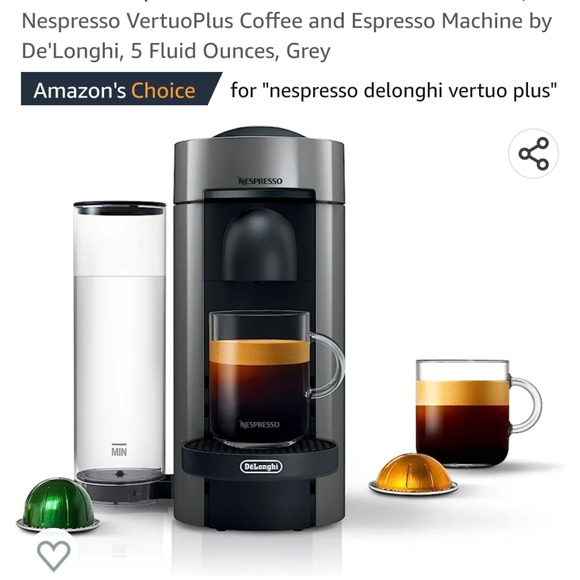 DeLonghi Kitchen Nwt Nespresso Vertuo Plus Coffee Espresso Machine By Delonghi Poshmark